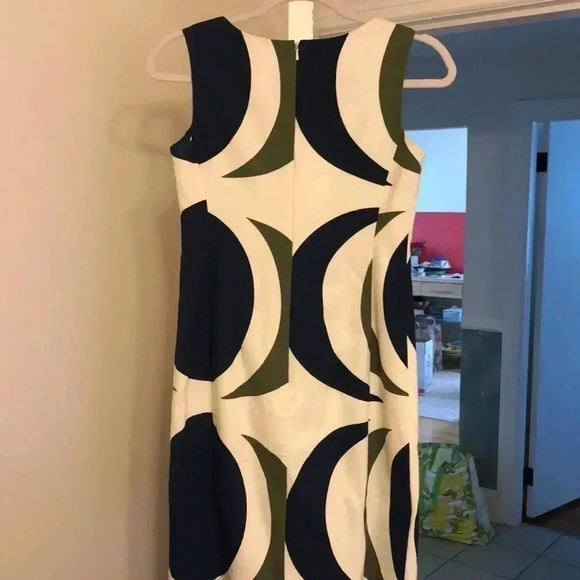 Tabitha cotton sleeveless shift dress with back zipper.  Fully lined - Picture 3 of 5